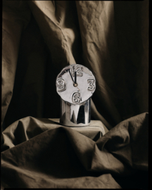 HKliving  Retro ceramic clock | chrome