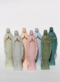 Atelier SAF Maria Vaasje met gouden handjes L | Jeans blauw mat