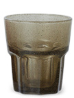 HKliving  Mineral waterglas per stuk | brown