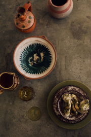 HKliving Sunday Ceramics Bowl "Brown" PER STUK