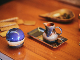 HKliving 70's Ceramics Small tray "Twenty four houres" | Morning