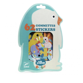 Djeco Stickers Mijn eerste stickers "dieren van de ijsvlakte" | 18 maanden