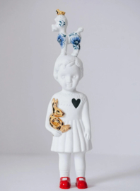 Lammers & Lammers Pupke wit met poedel delftsblauw