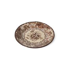 HKliving Sunday Ceramics SIde plate "Brown" PER STUK