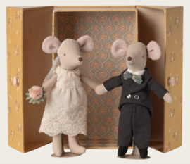 Maileg Wedding mice couple in box Mum and Dad