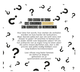 Wie aan tafel? Borreltijd