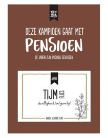 100% Leuk kweek je kadokaart Tijm "Pensioen"