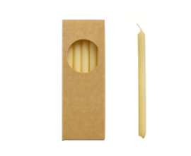 Rustik Lys Potloodkaarsjes | pale banana 17,5 cm
