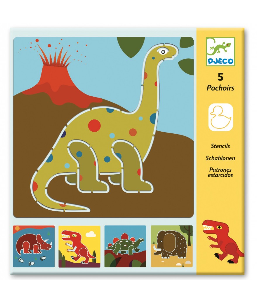 Djeco Sjablonen "Dinosaurussen | 4 - 7 jaar