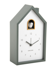Karlsson Alarm Clock Modern Cuckoo | Jungle Green
