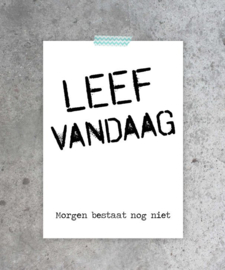 A6 kaart "Leef vandaag"