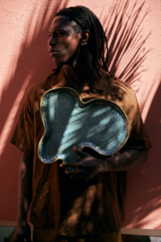 HKliving Shell plate "Teal"