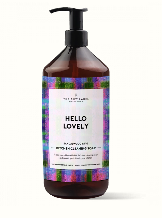 The Gift Label Kitchen Cleaning Soap "Hello Lovely"