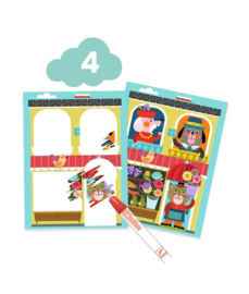 Djeco 6 Creatieve doos "Jungeldieren" | 18 maanden