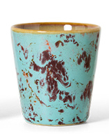 HKliving 70's Ceramics Ristretto mug "Futurism" Patina