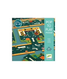 Djeco Pop to Play vloerpuzzel "autoweg" | 3+