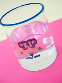 The Gift Label Drinking glass "I like you"