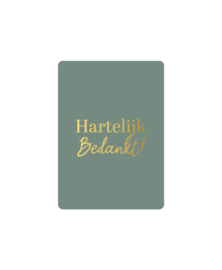 Kassaplan A7 Kaartje "Hartelijk bedankt"