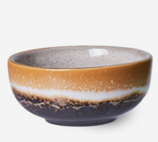 HKliving 70's Ceramics Bowl XS Castor | Fire