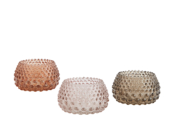 Madam Stoltz Coloured glass votive | smoke