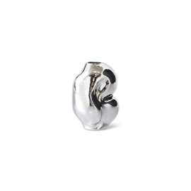 HKliving  Gleam glass small vase | chrome