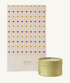 Zusss Geurkaars tin in cadeauverpakking "Big hug for you"
