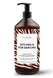 The Gift Label Kitchencleaning soap "Kitchen is for dancing"