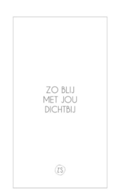 Zusss Servetten "Zo blij met jou dichtbij"