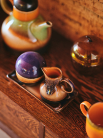 HKliving 70's Ceramics Small tray "Twenty four houres" | 4 AM