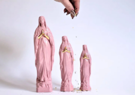 Atelier SAF Maria Vaasje met gouden handjes XL | Lila