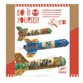 Djeco DIY knutselset "Vliegtuig" | 4 - 8  jaar