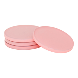 Urban Nature Culture Glazen onderzetters set van 4 | roze