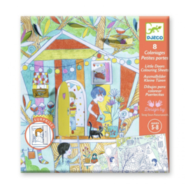 Djeco kleurplaten met deurtjes "De hutten van Nina" | 5-8 jaar