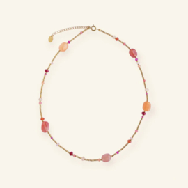 Mable. Peach paradise ketting