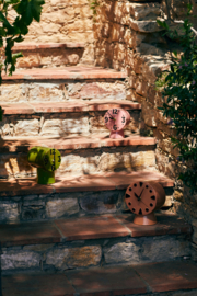 HKliving Retro Ceramic clock | peach