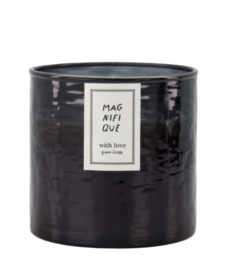 Zusss Geurkaars Hammered | antraciet