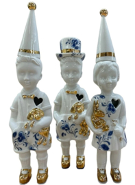 Lammers & Lammers Kleine puntmutsjes | Kleine jongen delftsblauw
