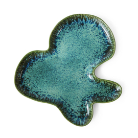 HKliving Shell plate "Teal"