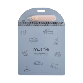 Mushie Reusable watercolorpad "Vehicles"