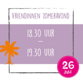 Woensdag 26 juni - 18.30 uur t/m 19.30 uur