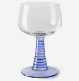 HKliving Swirl Wineglass High | Blue