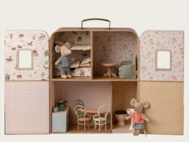 Maileg SuitCasa Little sister & brother mouse