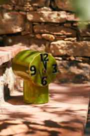 HKliving Retro Ceramic clock | olive