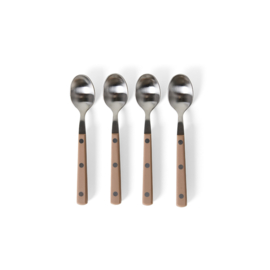 HKliving 70's Cutlery Tea spoons set of 4 | taupe