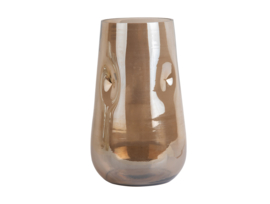 Presenttime Vase Luster Organic large | chocolate brown