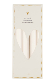 Zusss Rustieke kaarsen | off white