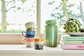 HKliving 70's Ceramics Storage / voorraadpot | Kiwi