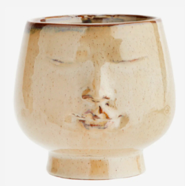 Madam Stoltz Flower pot with face imprint