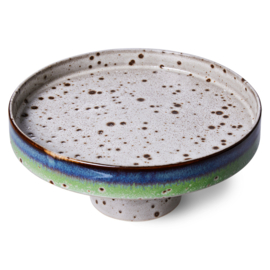 HKliving 70's Ceramic bowl on base / Taartplateau | Comet