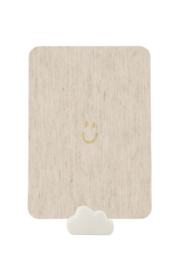 Zusss kaartenstandaard keramiek wolk | wit